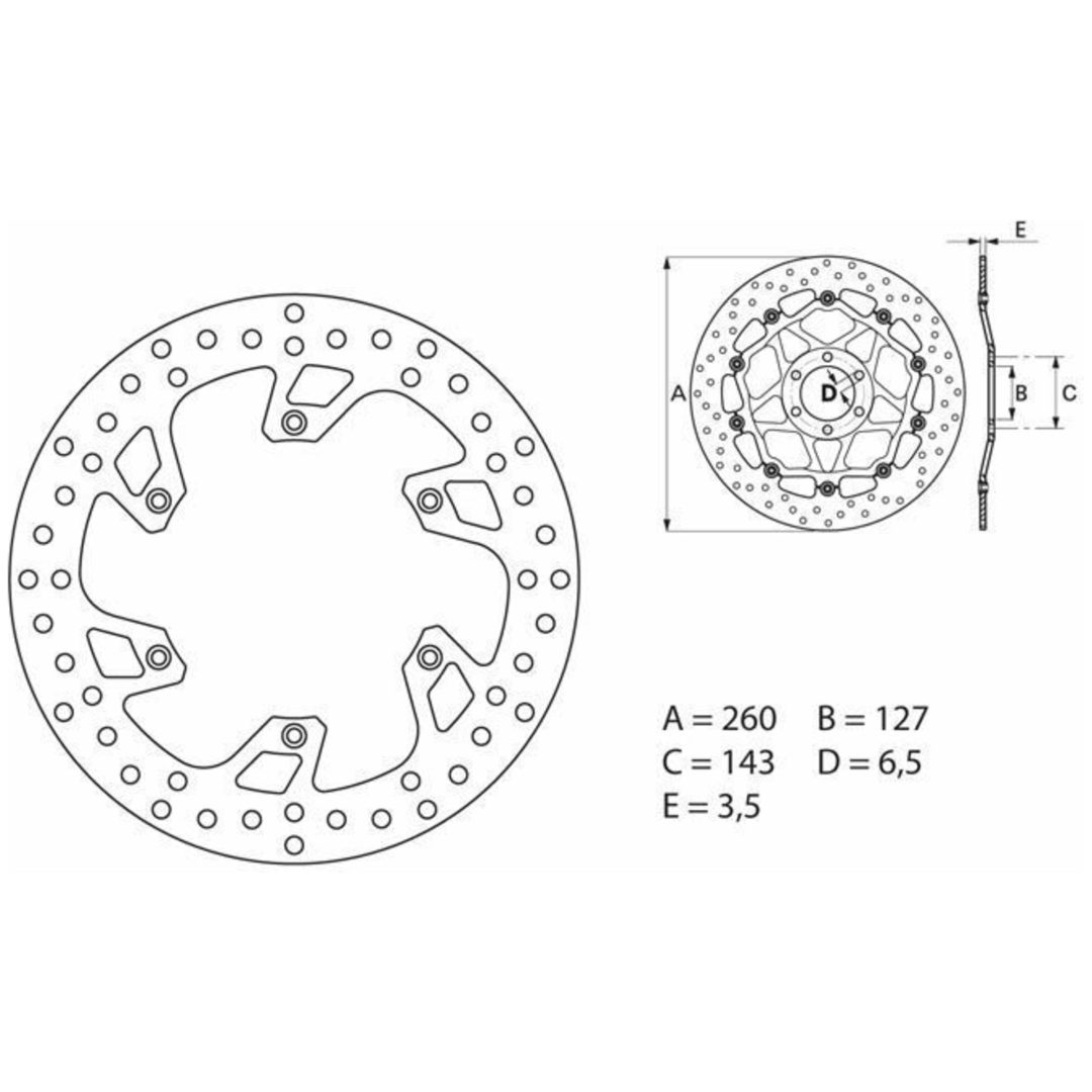 Bromsskiva FRAM Serie Oro Brembo