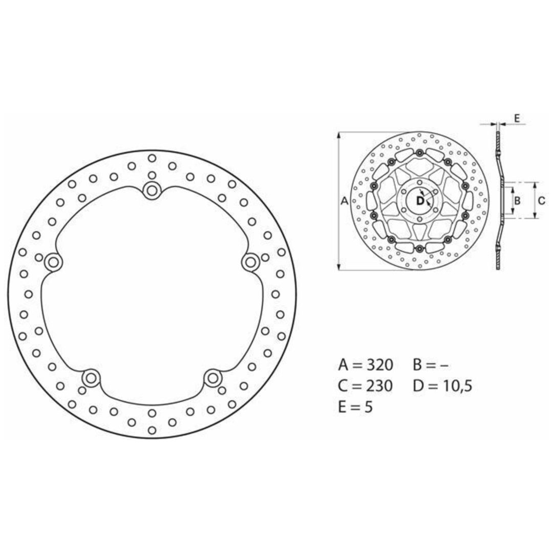 Bromsskiva FRAM Serie Oro Brembo