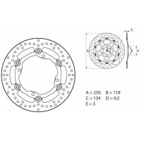 Bromsskiva FRAM Serie Oro Brembo