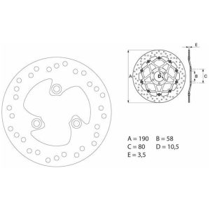 Bromsskiva FRAM Serie Oro Brembo