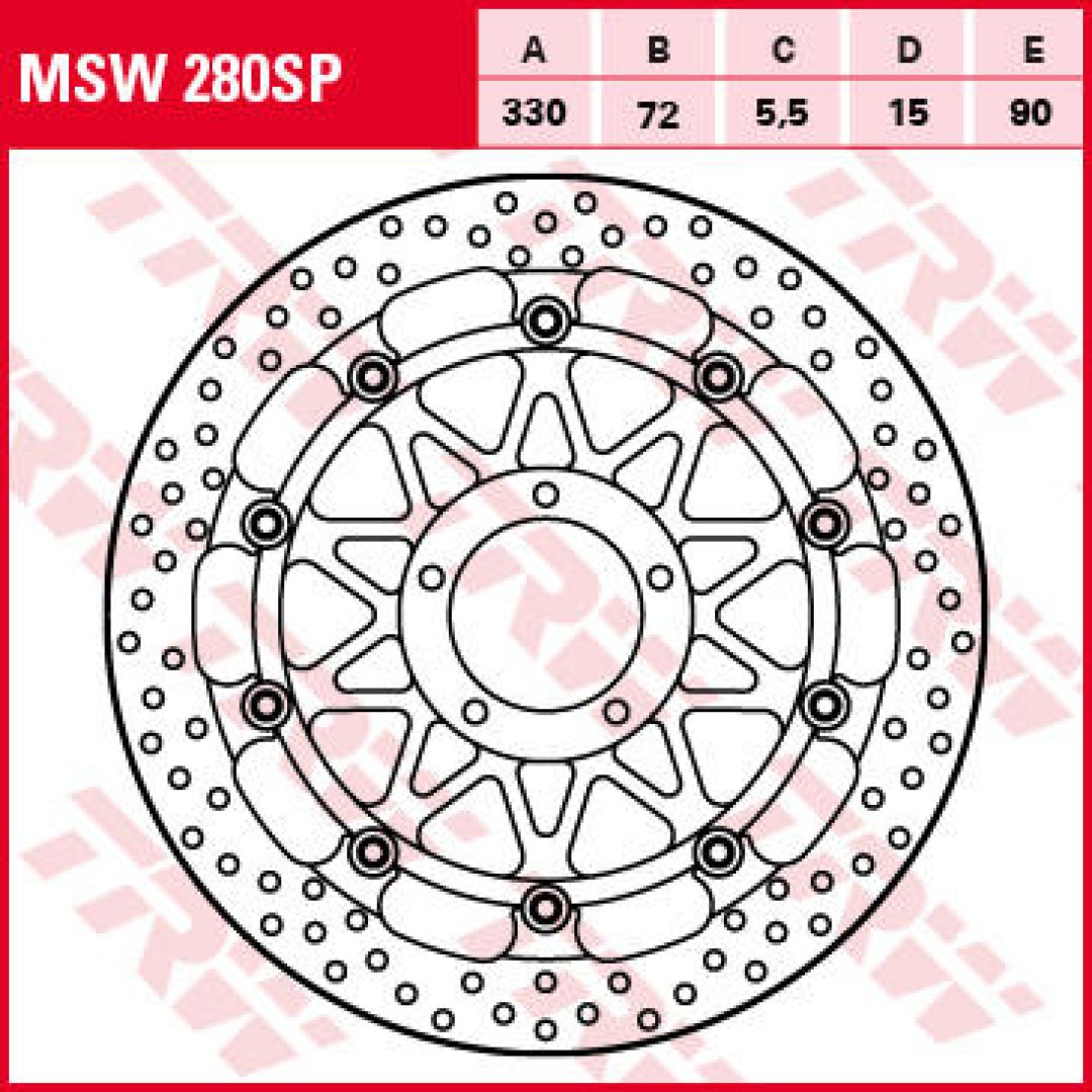 Bromsskiva FRAM SP Race TRW Tjocklek: 5,5 mm