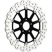 Bromsskiva Fullt Flytande Tvådelad Borrad Wave Design Rostfri RICKS MOTORCYCLES