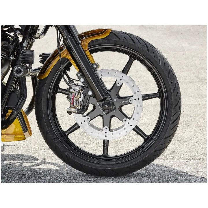 Bromsskiva Fullt Flytande Tvådelad Borrad Wave Design Rostfri RICKS MOTORCYCLES – bild 2