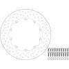 Bromsskiva Halo Fast Fram Vänster/Fram Höger MOTO-MASTER Silver – miniatyr 1