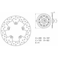 Bromsskiva Oro Brembo