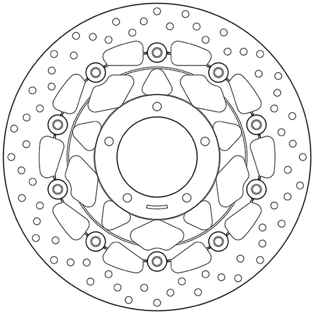 Bromsskiva Oro Brembo Natural – bild 3
