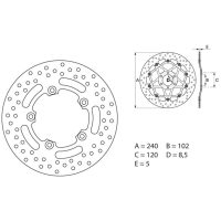 Bromsskiva Oro Brembo
