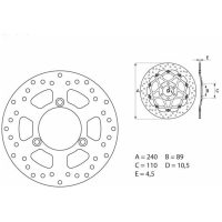 Bromsskiva Oro Brembo