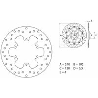 Bromsskiva Oro Brembo