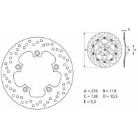 Bromsskiva Oro Brembo