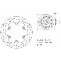 Bromsskiva Oro Brembo