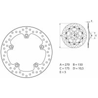 Bromsskiva Oro Brembo