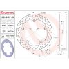 Bromsskiva SERIE ORO PRIME LINE Fast Borrad BREMBO – miniatyr 2