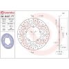 Bromsskiva SERIE ORO PRIME LINE Fast Borrad BREMBO – miniatyr 2