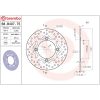 Bromsskiva SERIE ORO PRIME LINE Fast Borrad BREMBO – miniatyr 2