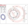 Bromsskiva SERIE ORO PRIME LINE Fast Borrad BREMBO – miniatyr 2