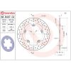 Bromsskiva SERIE ORO PRIME LINE Fast Borrad BREMBO – miniatyr 2