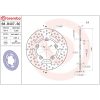 Bromsskiva SERIE ORO PRIME LINE Fast Borrad BREMBO – miniatyr 2