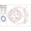 Bromsskiva SERIE ORO PRIME LINE Fast Borrad BREMBO – miniatyr 2