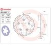 Bromsskiva SERIE ORO PRIME LINE Fast Borrad BREMBO – miniatyr 2