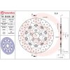 Bromsskiva SERIE ORO PRIME LINE Fast Borrad BREMBO – miniatyr 2
