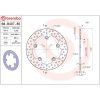 Bromsskiva SERIE ORO PRIME LINE Fast Borrad BREMBO – miniatyr 2