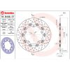Bromsskiva Serie Oro Prime Line Flytande Borrad Rostfri Tvådelad BREMBO – miniatyr 2