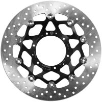 Bromsskiva Serie Oro Prime Line Flytande Borrad Rostfri Tvådelad BREMBO