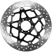 Bromsskiva Serie Oro Prime Line Flytande Borrad Rostfri Tvådelad BREMBO