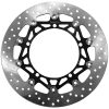 Bromsskiva Serie Oro Prime Line Flytande Borrad Rostfri Tvådelad BREMBO – miniatyr 1