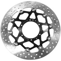 Bromsskiva Serie Oro Prime Line Flytande Borrad Rostfri Tvådelad BREMBO
