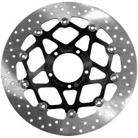 Bromsskiva Serie Oro Prime Line Flytande Borrad Rostfri Tvådelad BREMBO