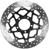 Bromsskiva Serie Oro Prime Line Flytande Borrad Rostfri Tvådelad BREMBO – miniatyr 1