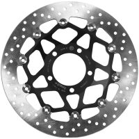 Bromsskiva Serie Oro Prime Line Flytande Borrad Rostfri Tvådelad BREMBO