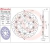 Bromsskiva Serie Oro Prime Line Flytande Rostfritt Stål BREMBO – miniatyr 2