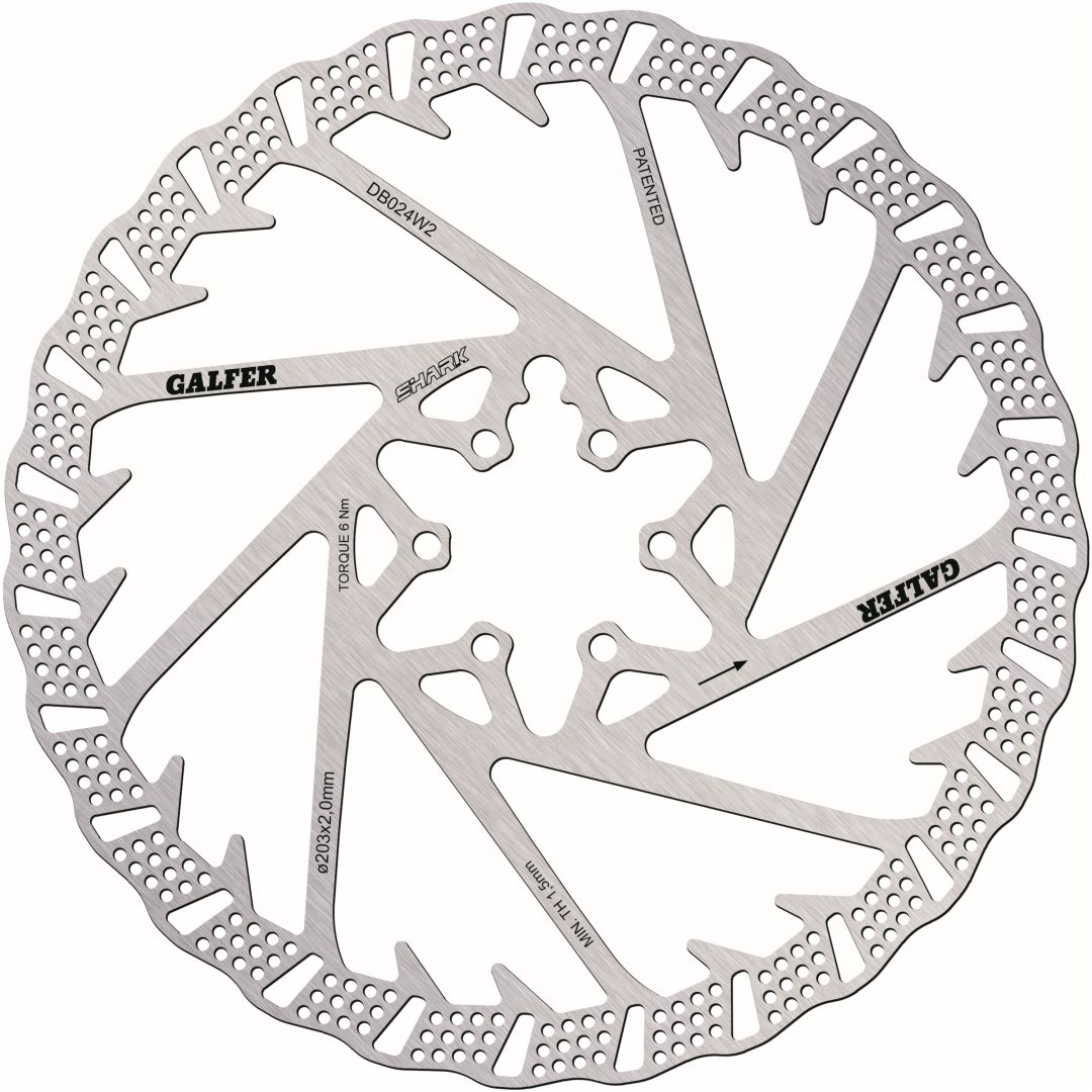 Bromsskiva Shark 6-bolt Silver GALFER Bromsskiva