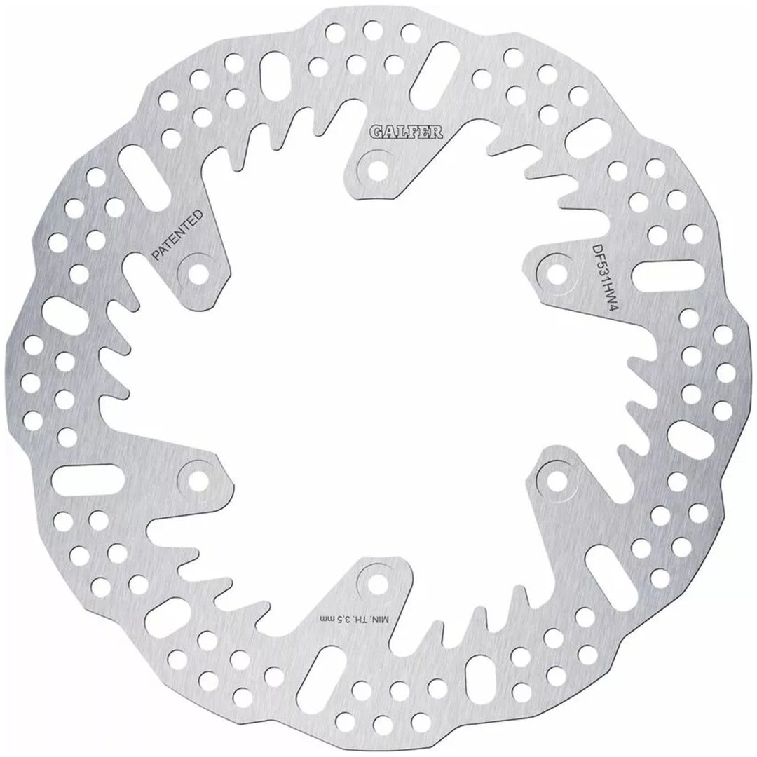 Bromsskiva Shark Fin Silver GALFER