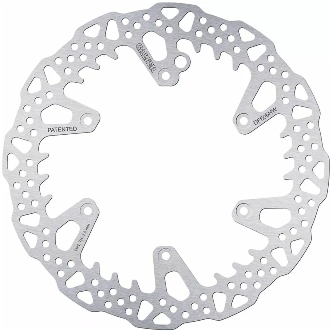 Bromsskiva Shark Fin Silver GALFER