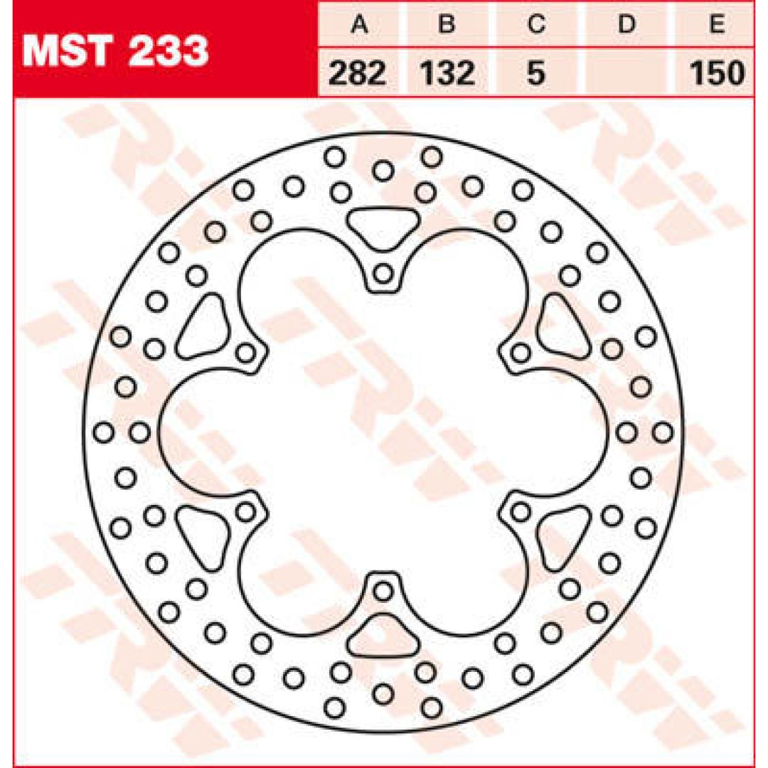 Bromsskiva Standard Bak TRW Fram | Bak