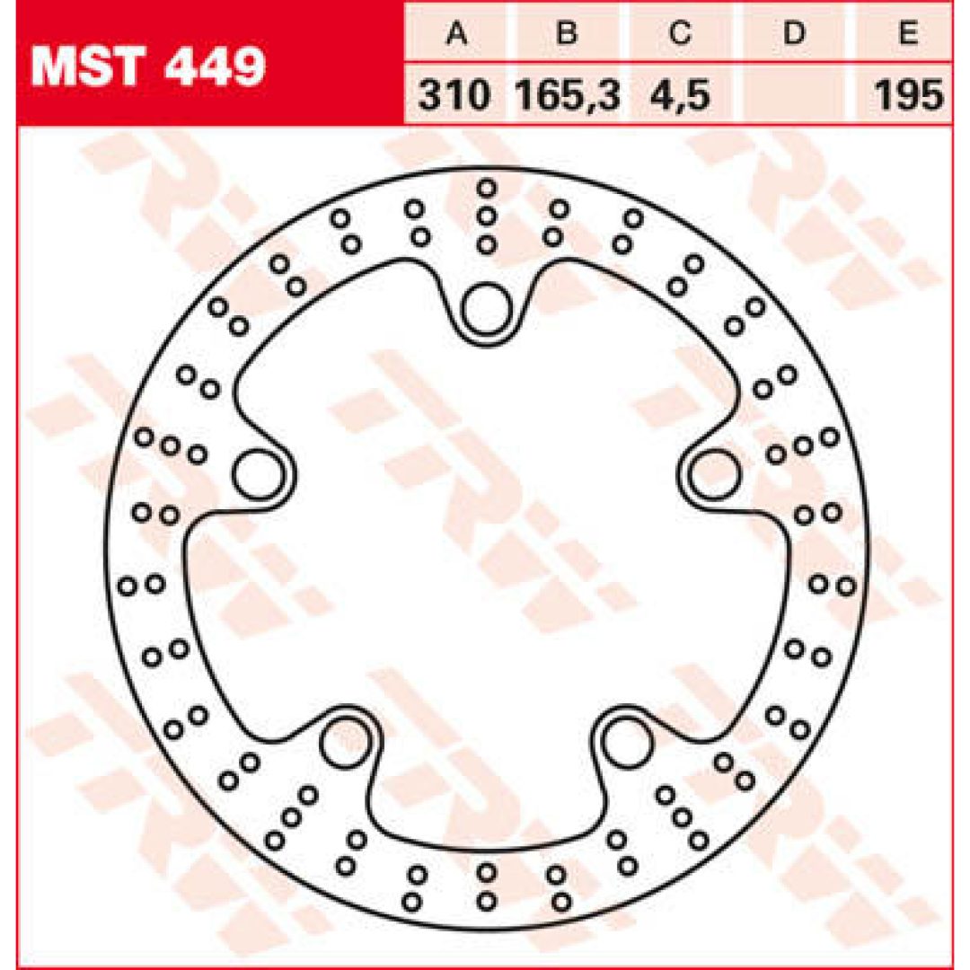 Bromsskiva Standard TRW Fast