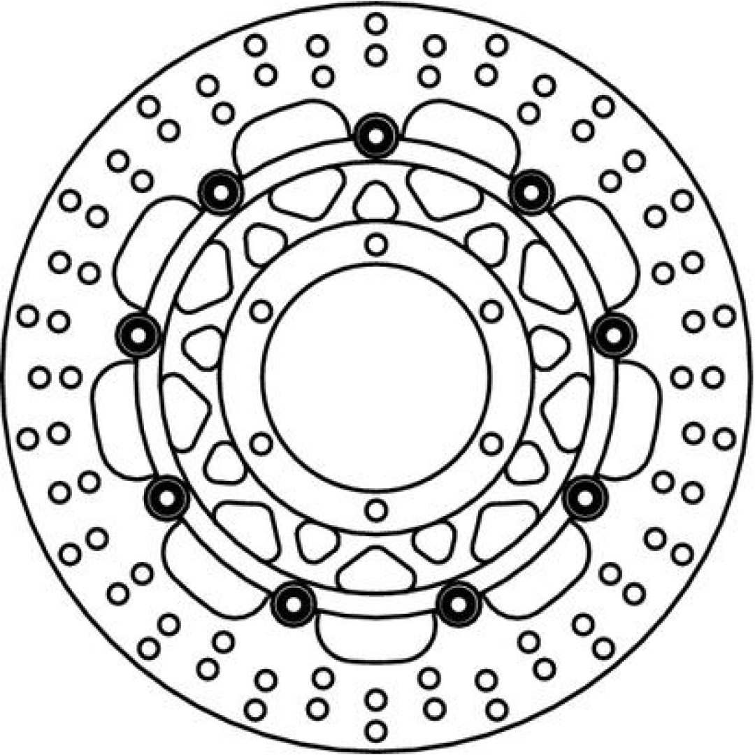 Bromsskiva Standard TRW Flytande
