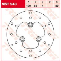 Bromsskiva Standard TRW