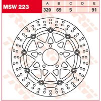 Bromsskiva Standard TRW