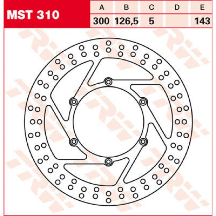 Bromsskiva Standard TRW Främre – bild 2