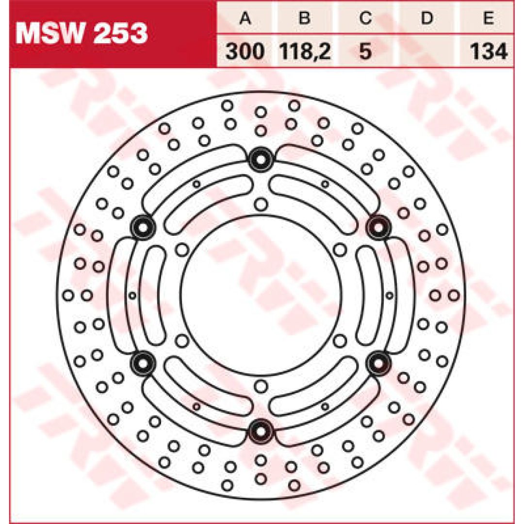 Bromsskiva Standard TRW Silver