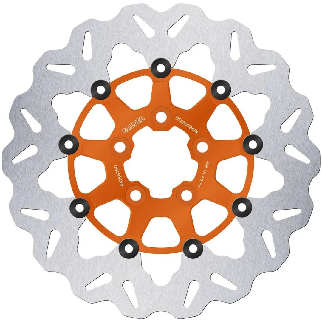 Bromsskiva Wave® Orange/silver GALFER