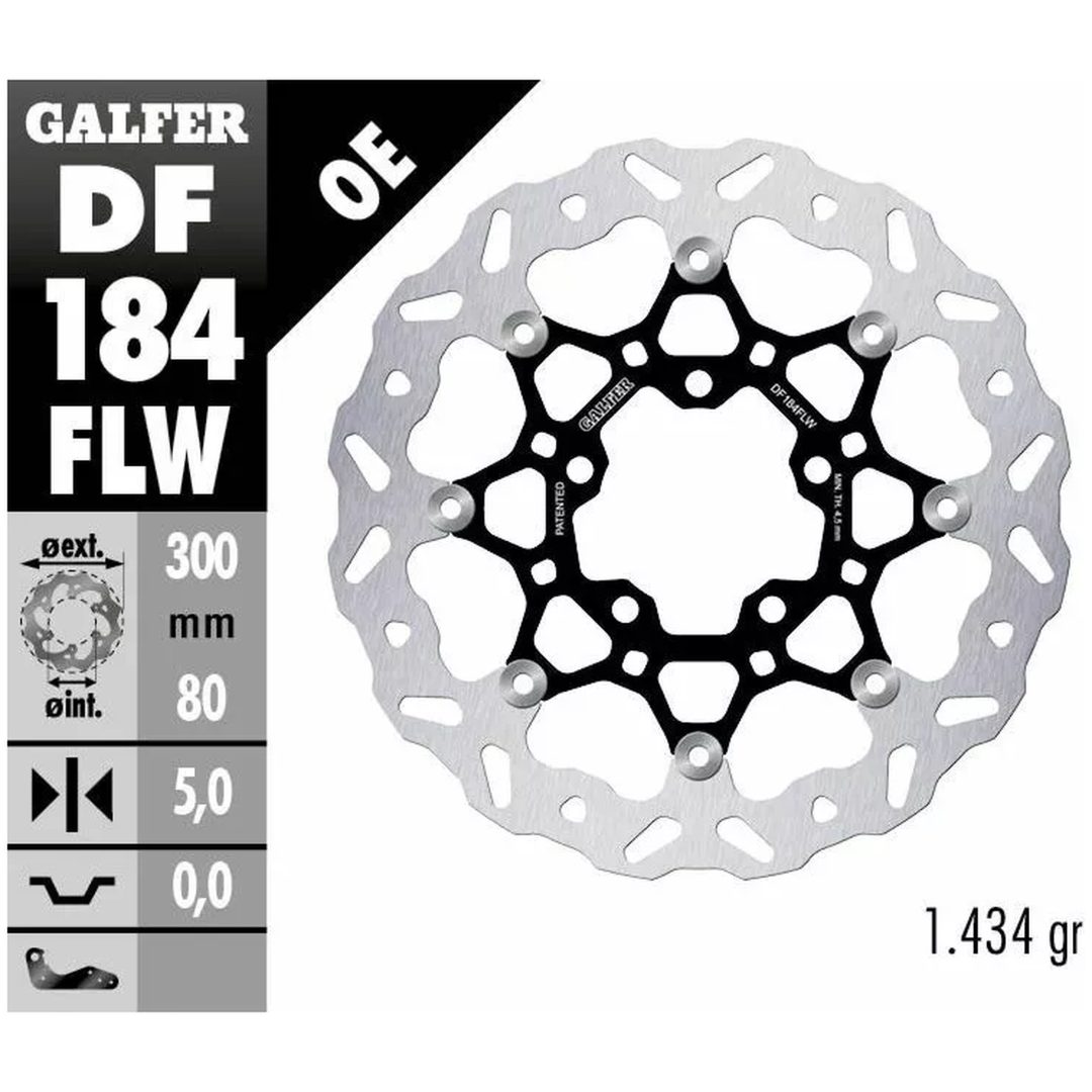 Bromsskiva Wave Semi-flytande GALFER – bild 2
