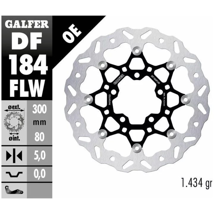 Bromsskiva Wave Semi-flytande GALFER – bild 2