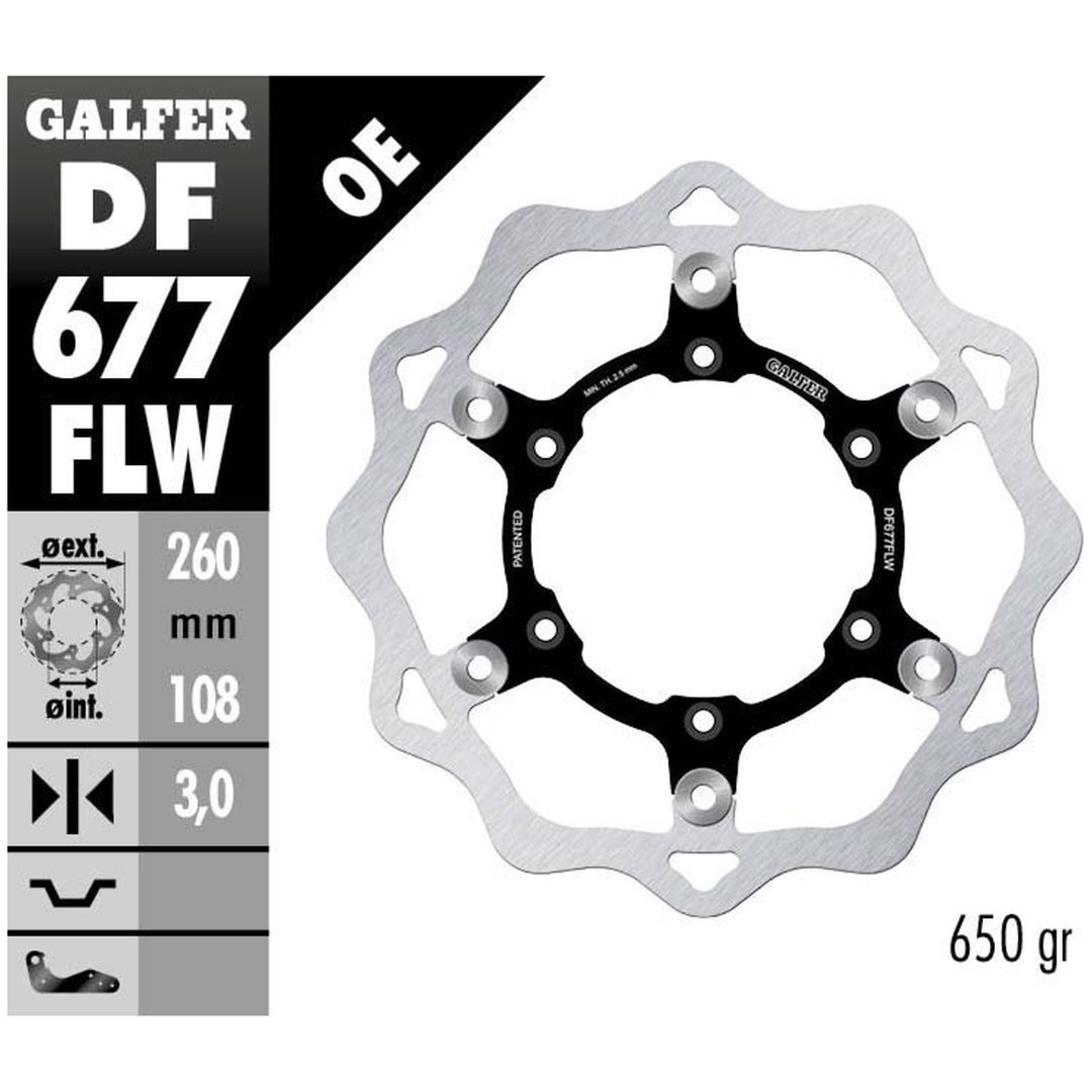 Bromsskiva Wave Semi-flytande GALFER Bromsskiva – bild 2