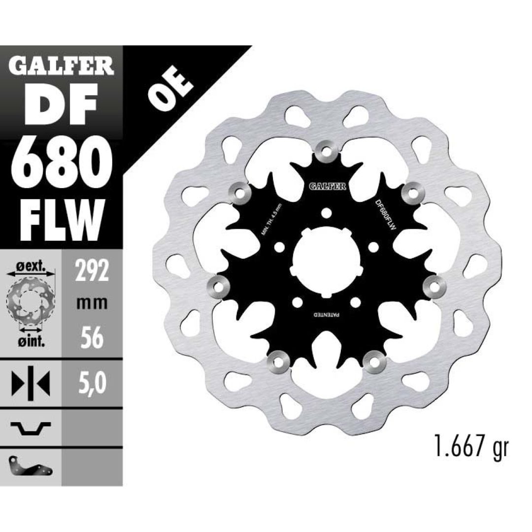 Bromsskiva Wave Semi-flytande GALFER Bromsskiva